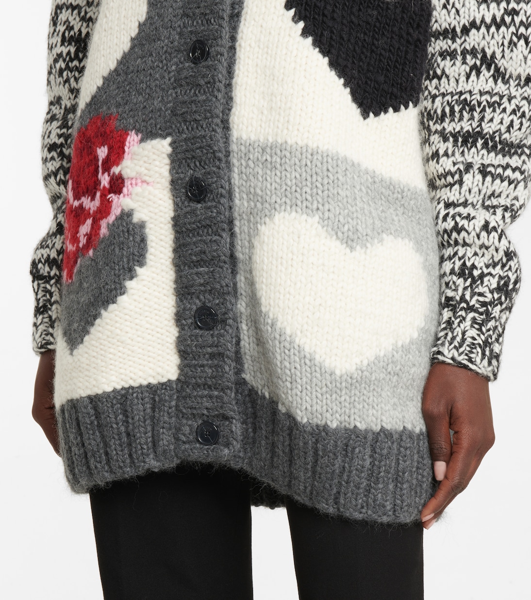 Intarsia wool-blend cardigan | Joseph
