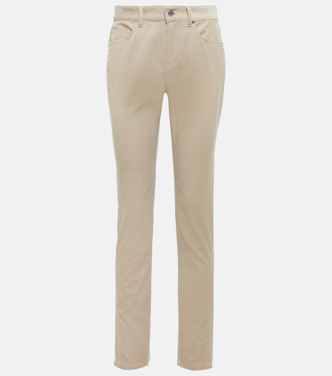 Pantaloni Slim in Velluto a Coste Loro Piana per Giovani Stilisti