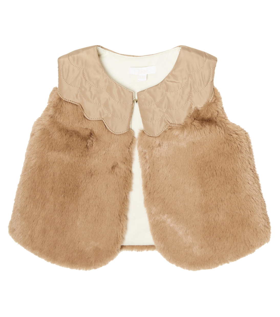 Baby faux fur vest | Chloé Kids