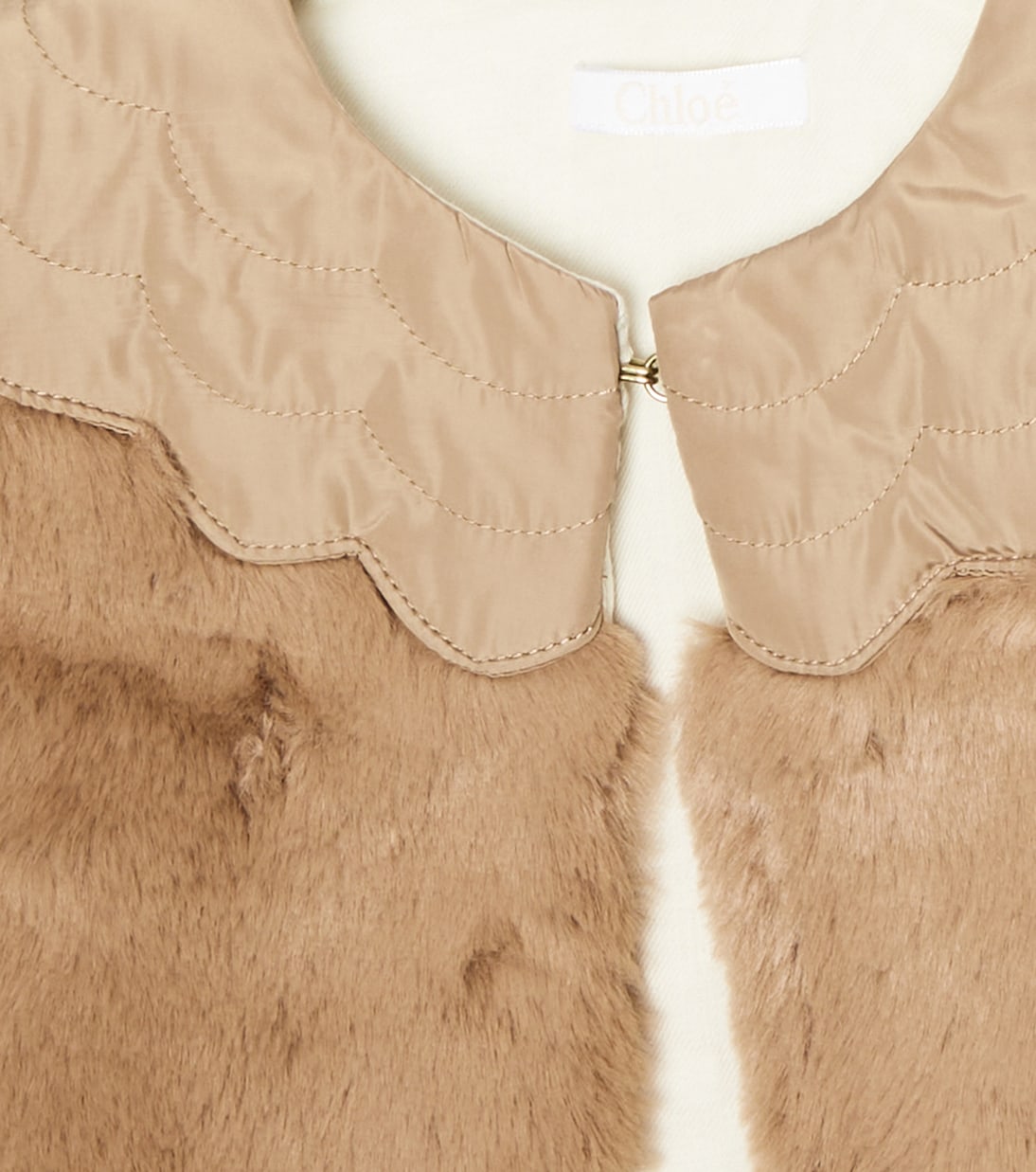 Baby faux fur vest | Chloé Kids