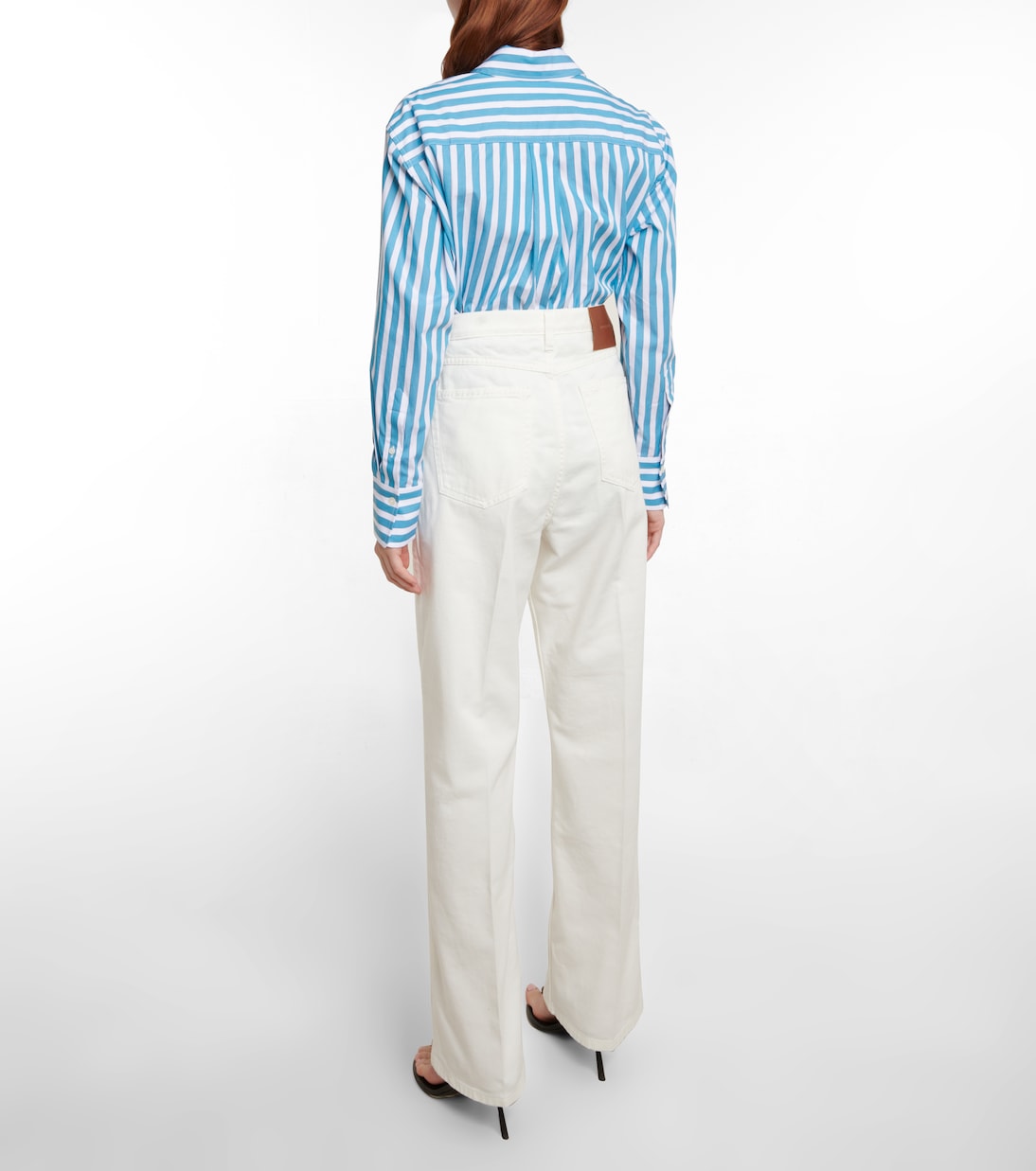 Jeans a gamba larga e vita alta | Victoria Beckham