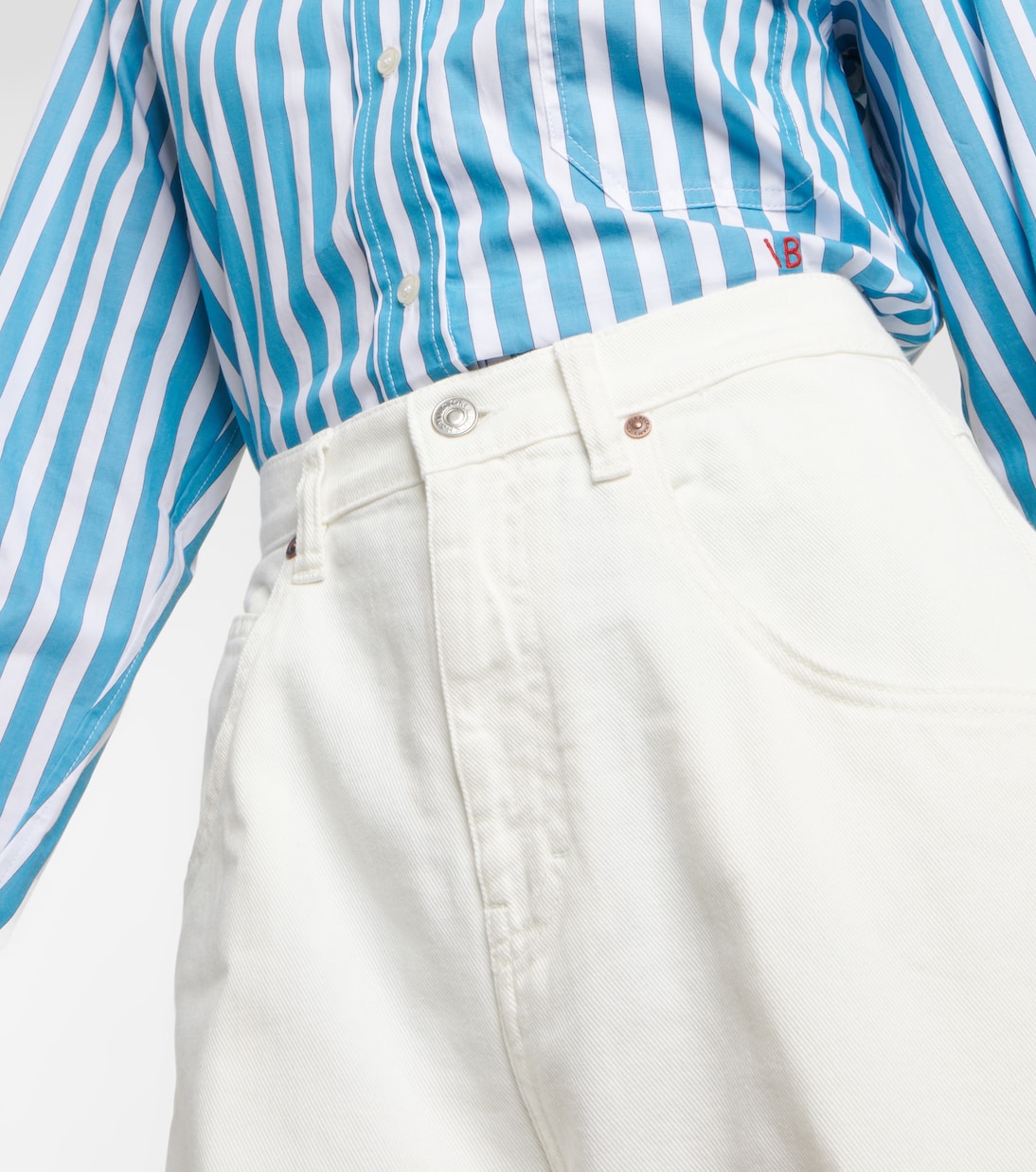 Jeans a gamba larga e vita alta | Victoria Beckham