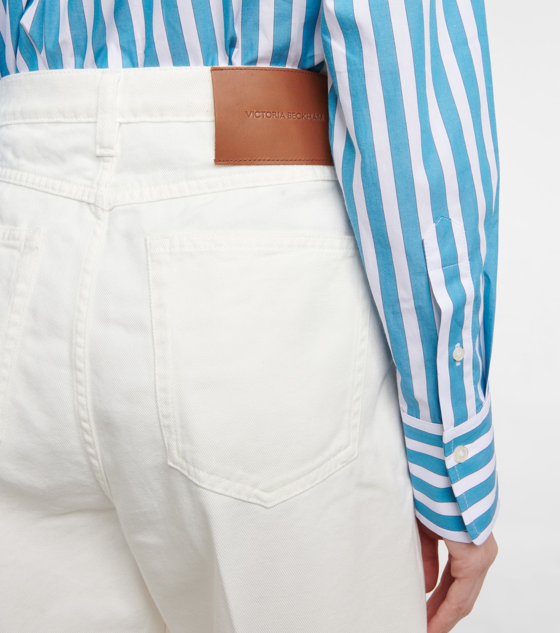 Jeans a gamba larga e vita alta | Victoria Beckham