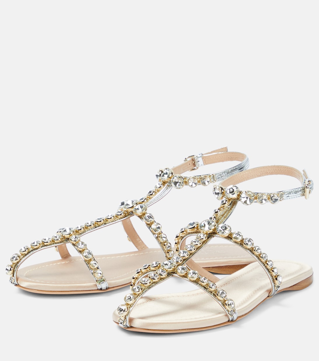 Sandali Maharan in pelle con decorazioni | Giambattista Valli
