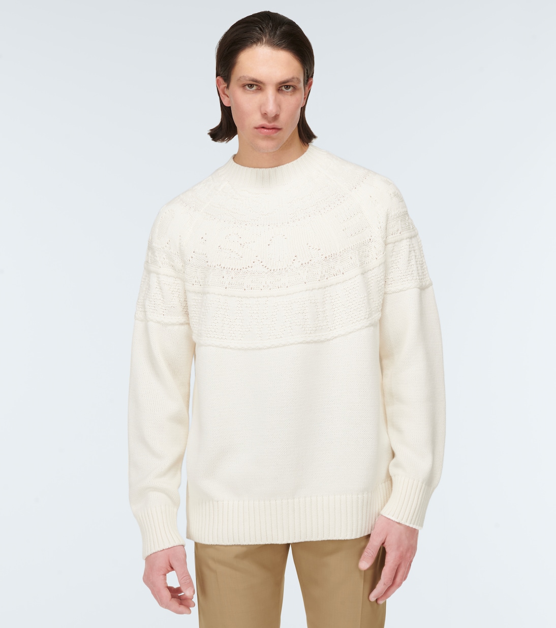 Pull en coton mélangé | Sacai