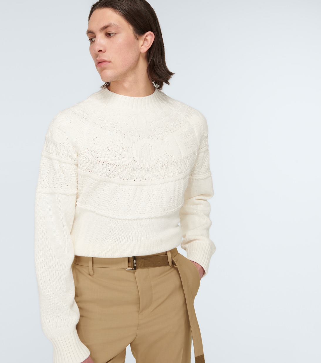 Pull en coton mélangé | Sacai