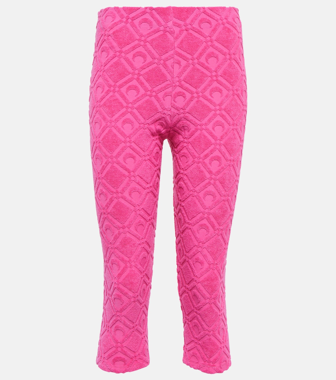 Jacquard cotton-blend leggings | Marine Serre