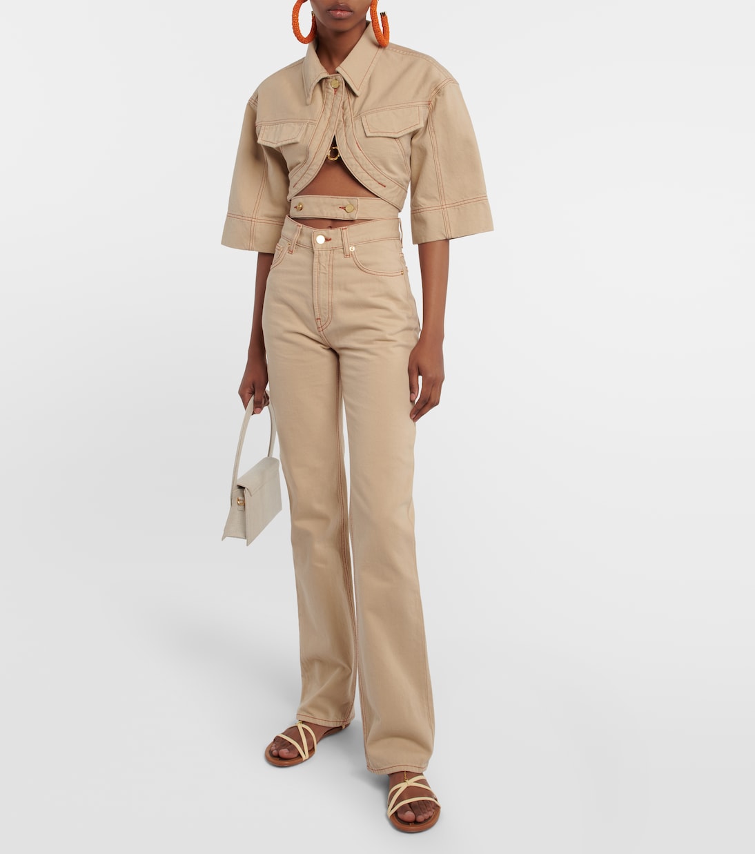 Sandali in pelle con decorazione | Jacquemus