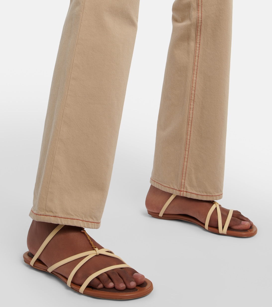 Sandali in pelle con decorazione | Jacquemus