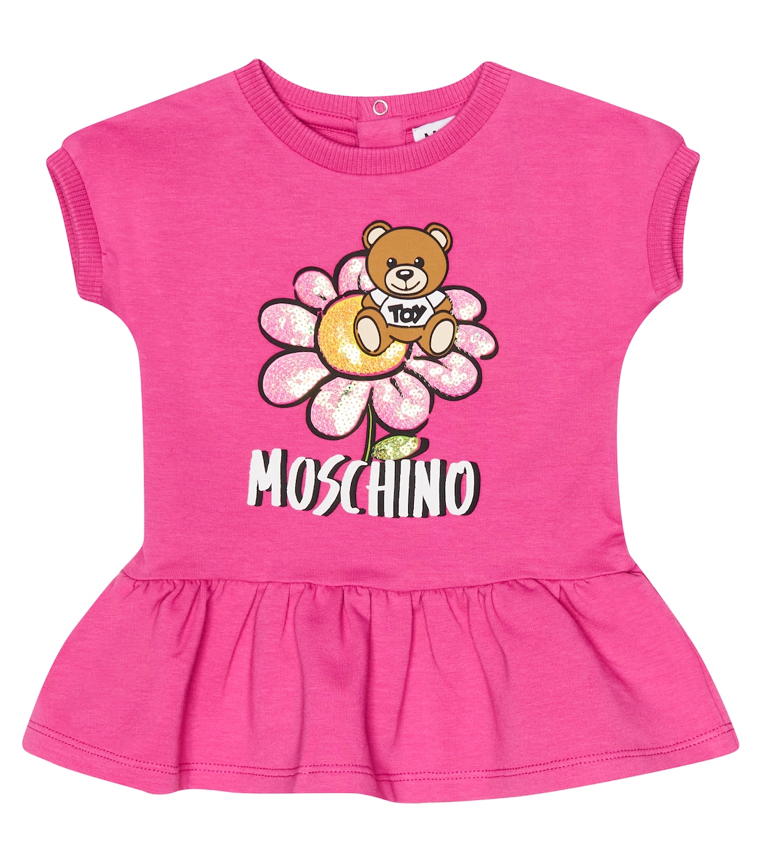 Bebé - vestido de jersey en mezcla de algodón | Moschino Kids