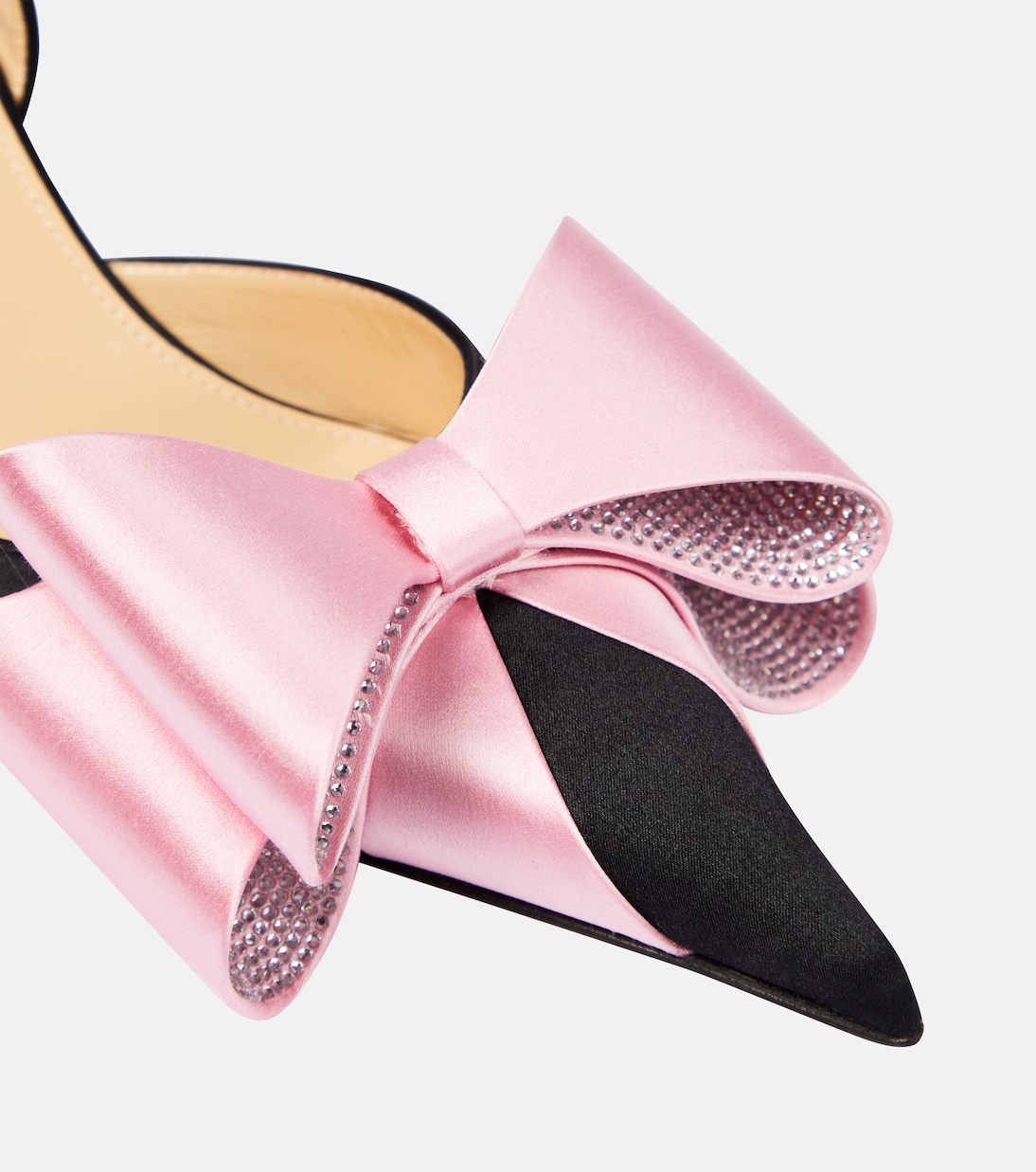 Le Cadeau 65 satin slingback pumps | Mach & Mach
