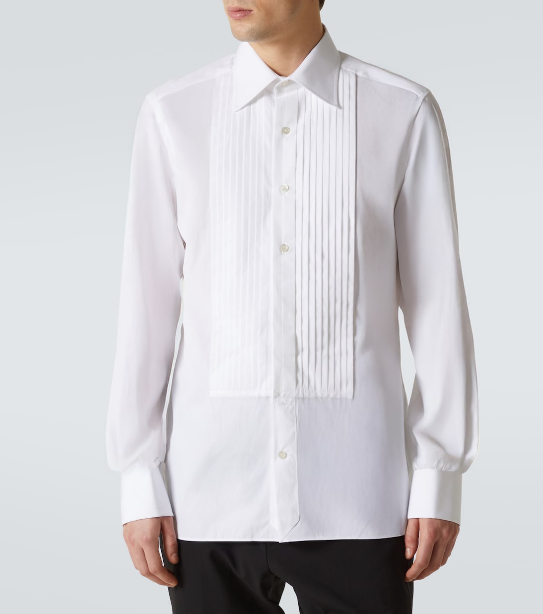 Camicia da smoking in voile di cotone | Tom Ford