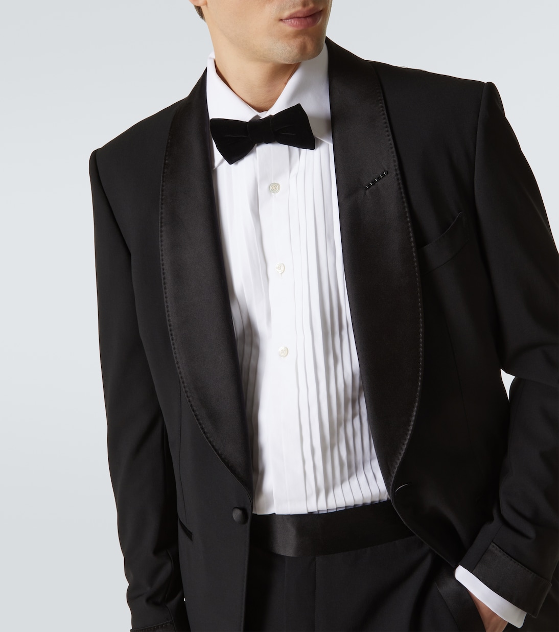 Camicia da smoking in voile di cotone | Tom Ford