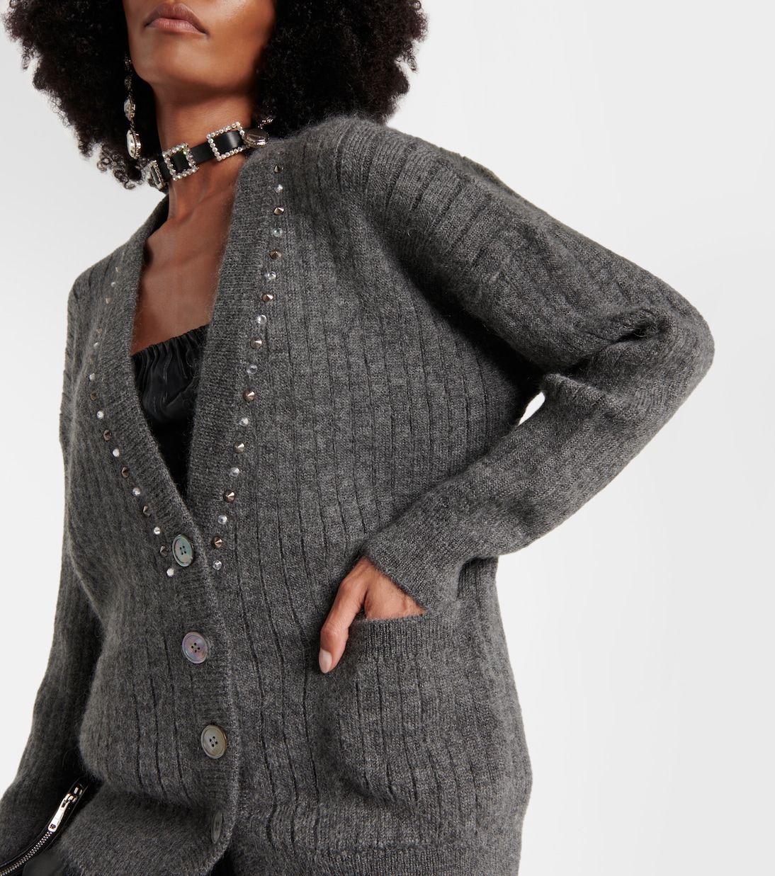 Cardigan aus einem Wollgemisch | Alessandra Rich