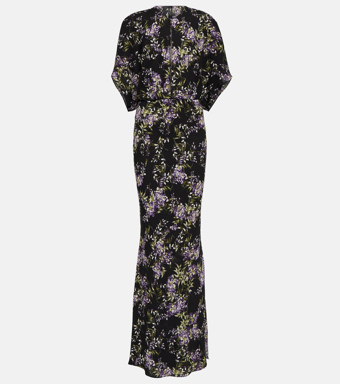 Obie floral georgette gown | Norma Kamali