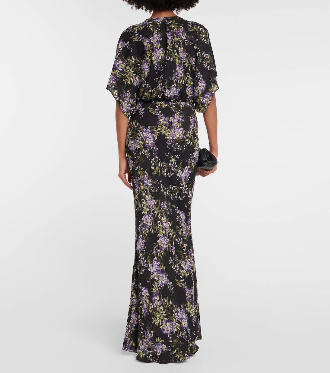 Obie floral georgette gown | Norma Kamali