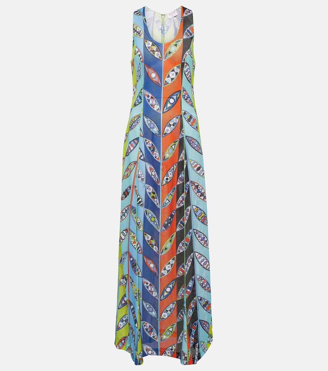 Vestido largo Girandole de malla | Pucci