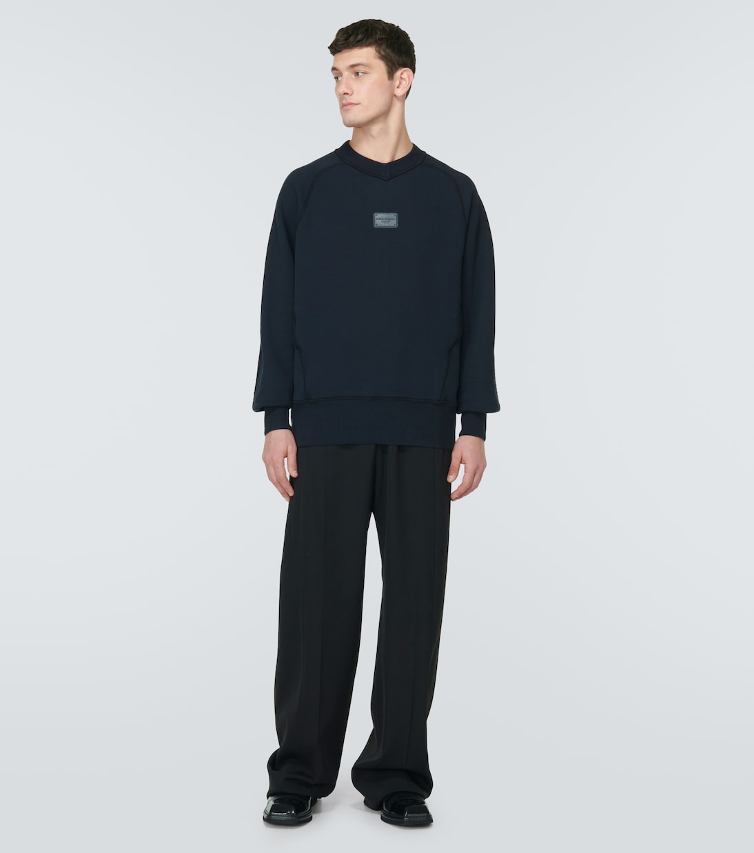 Sudadera de jersey de algodón con logo | Dolce&Gabbana