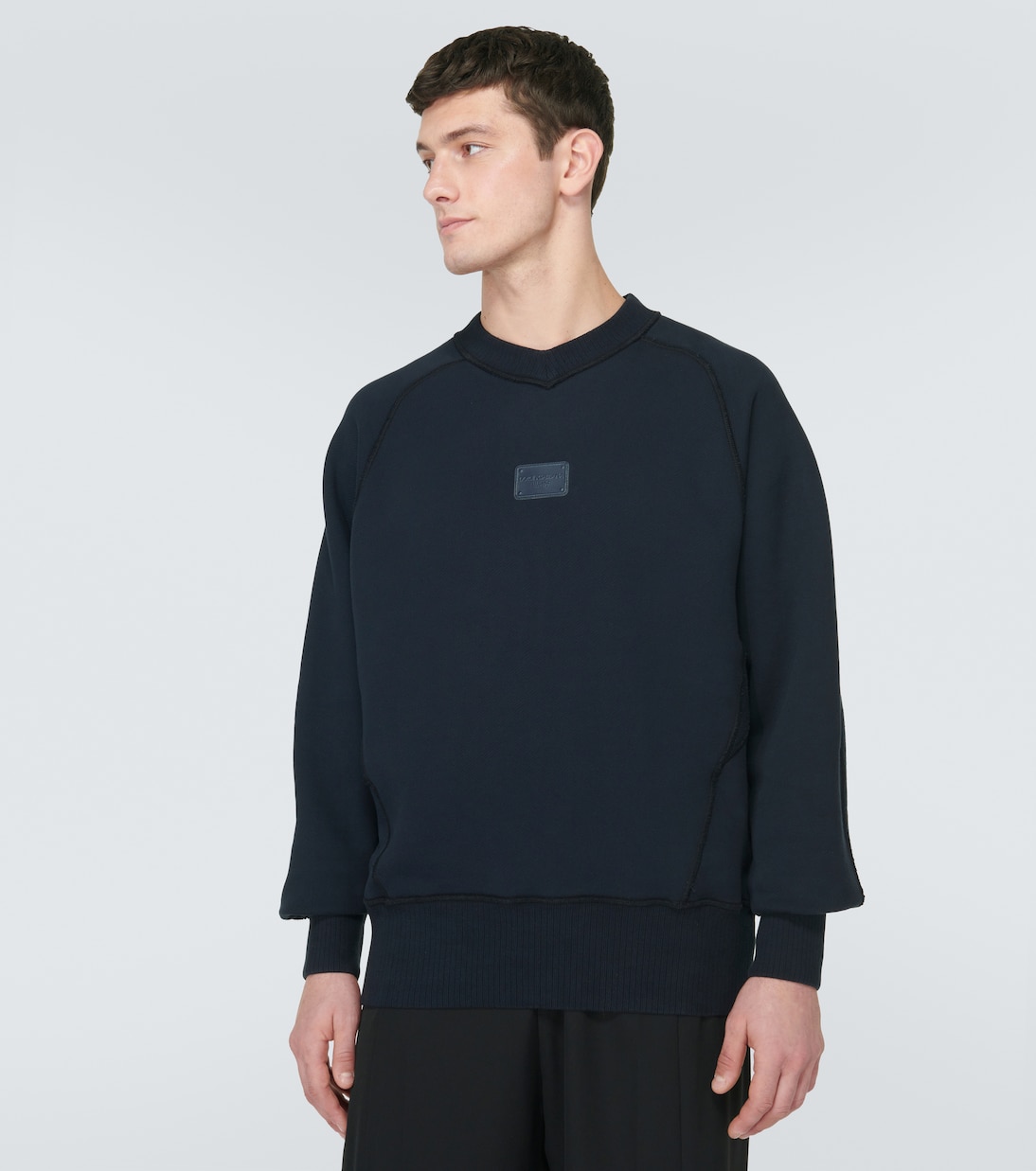 Sudadera de jersey de algodón con logo | Dolce&Gabbana