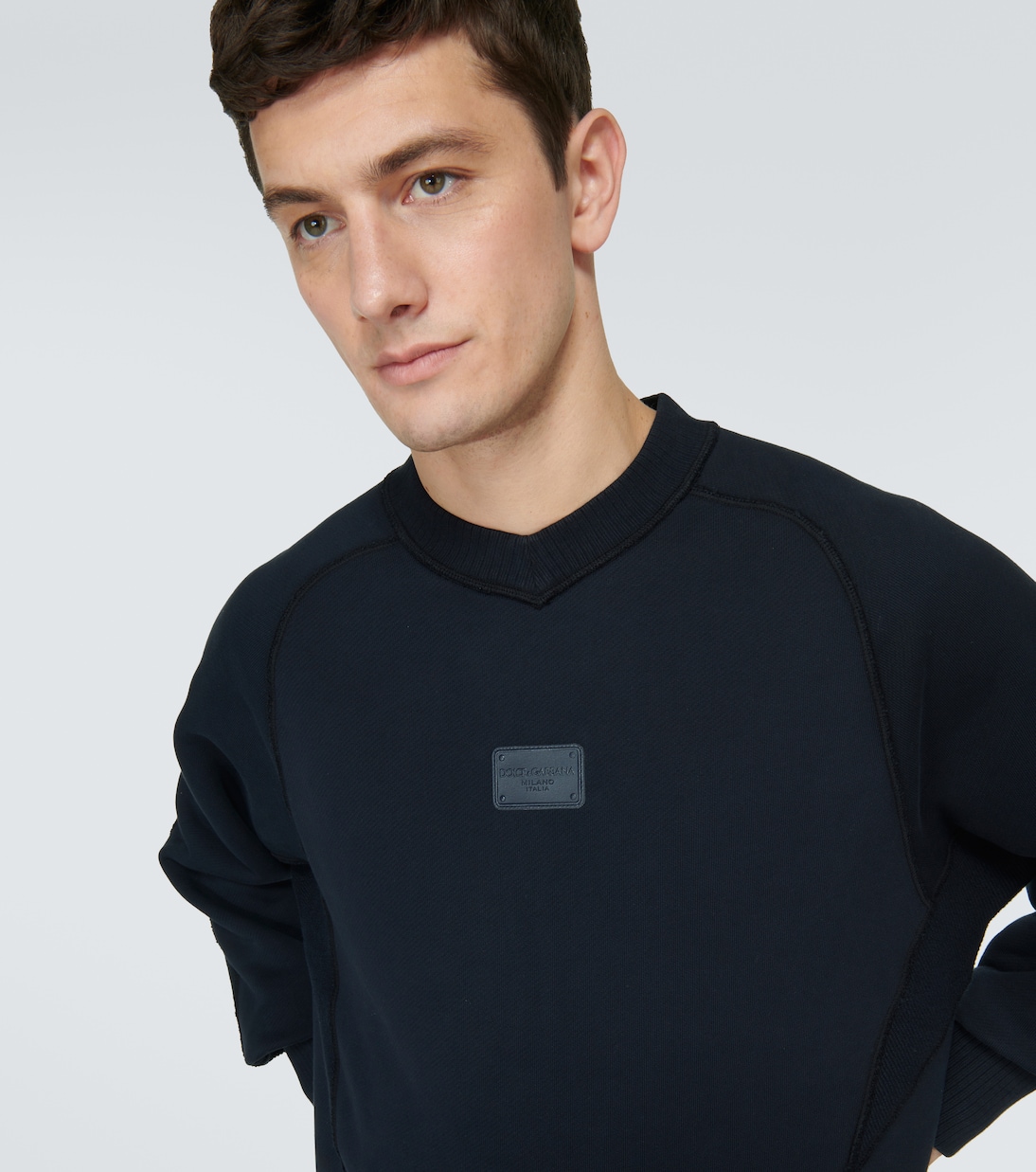Sudadera de jersey de algodón con logo | Dolce&Gabbana