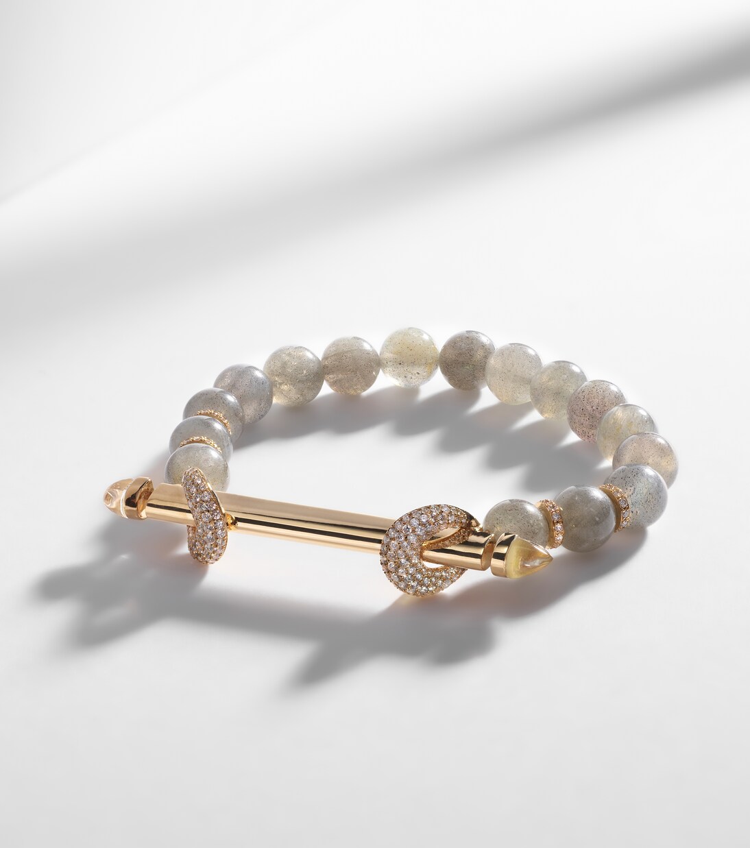 Bracciale in oro 18kt ANANYA Chakra con gemme, stile giovane e moderno