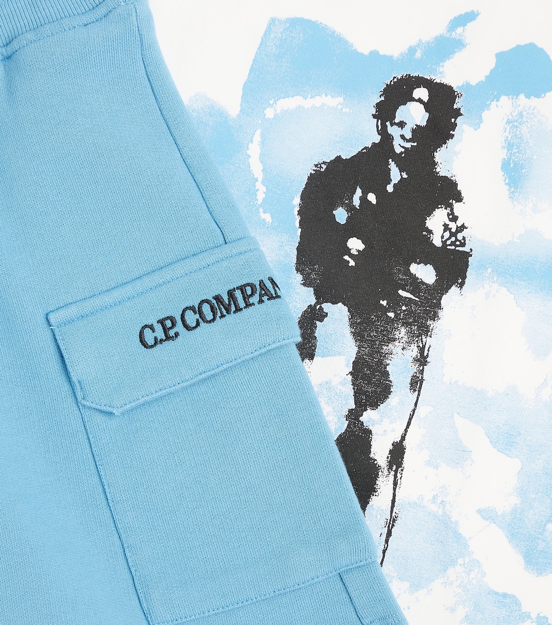 Cotton jersey T-shirt and shorts set | C.P. Company Kids