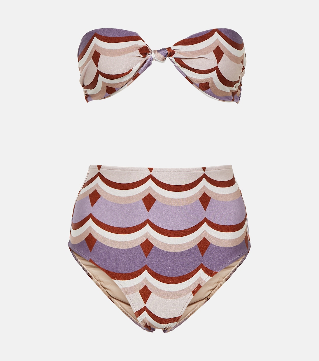 Bedruckter Bikini Vintage Waves | Adriana Degreas