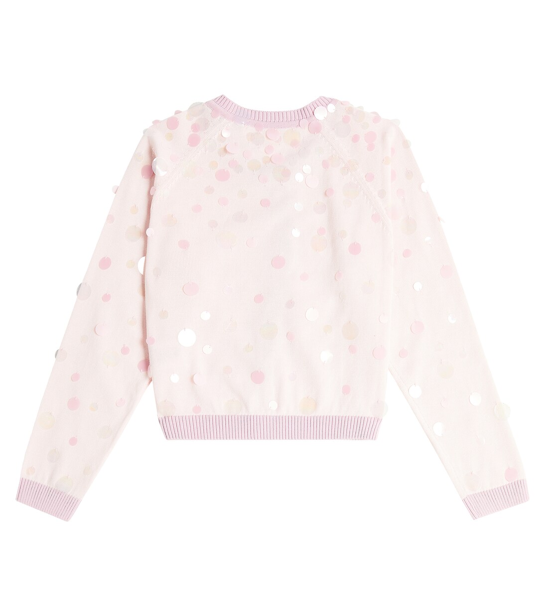 Cardigan Pointillism en coton à sequins | Tutu Du Monde