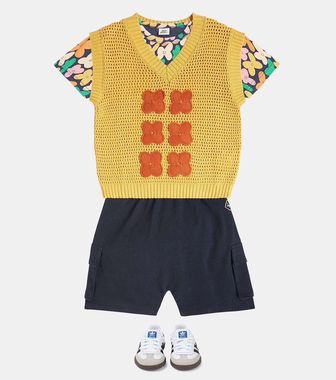 T-shirt Flower Field in misto cotone | Jellymallow