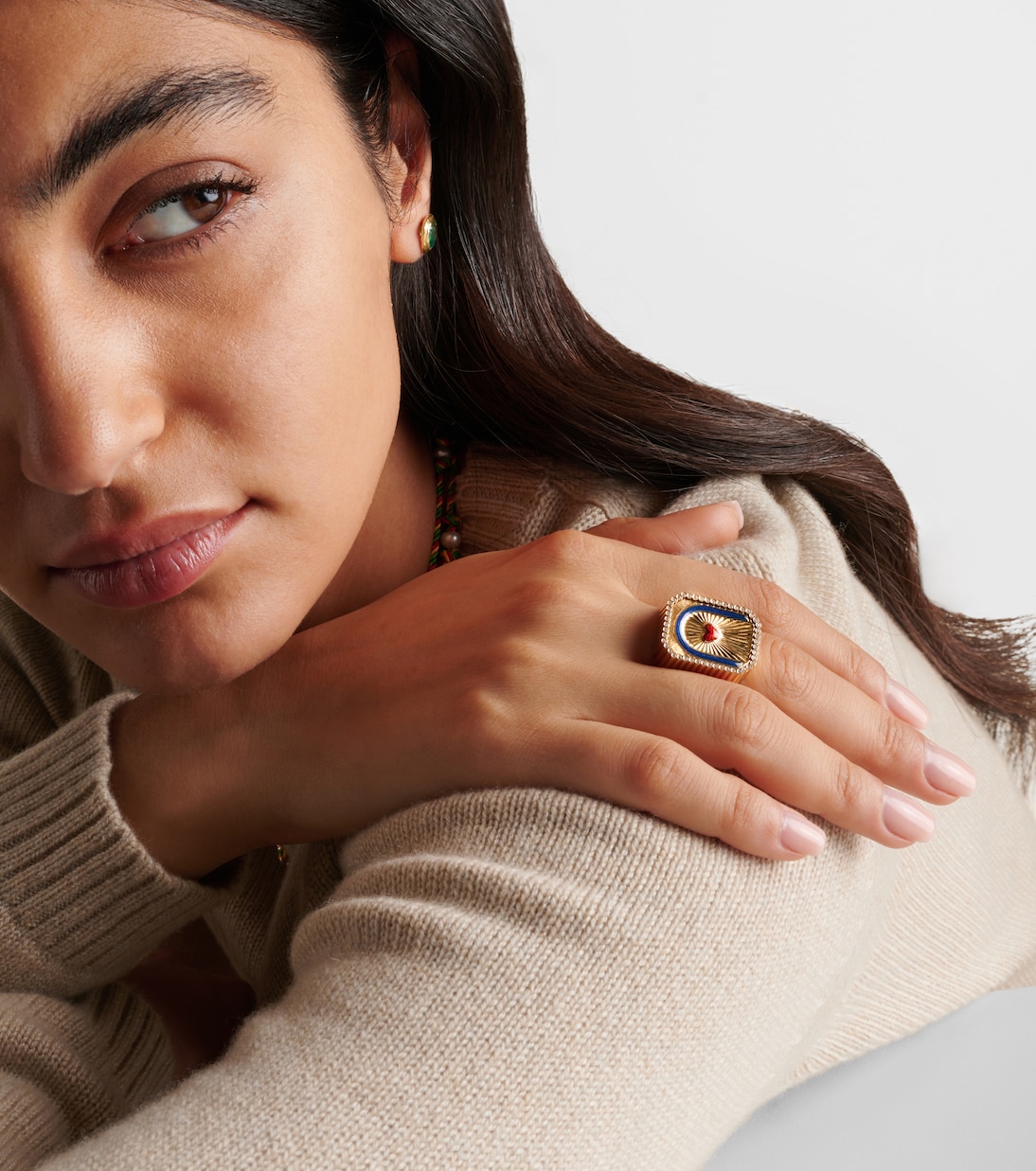Bague Heart Mini Scap en or 18 ct et diamants | Marie Lichtenberg