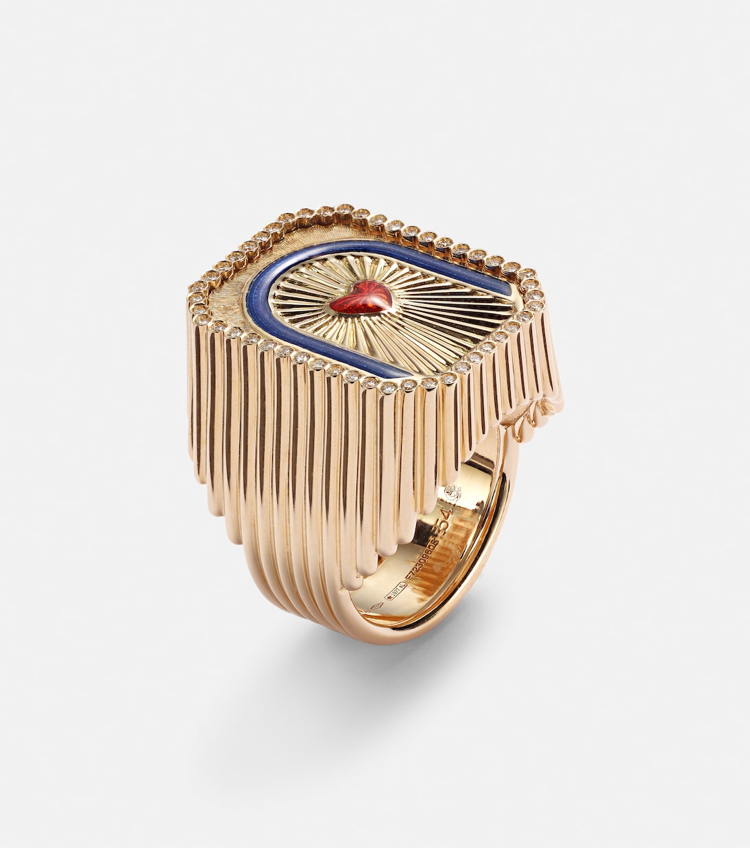 Bague Heart Mini Scap en or 18 ct et diamants | Marie Lichtenberg
