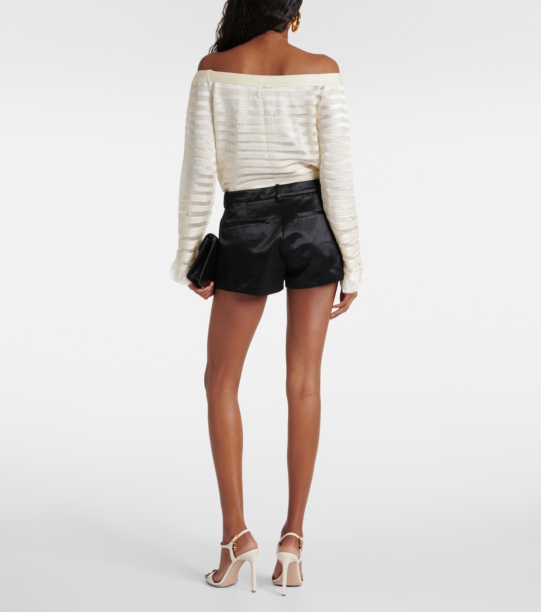 Shorts in raso di misto cotone | Tom Ford