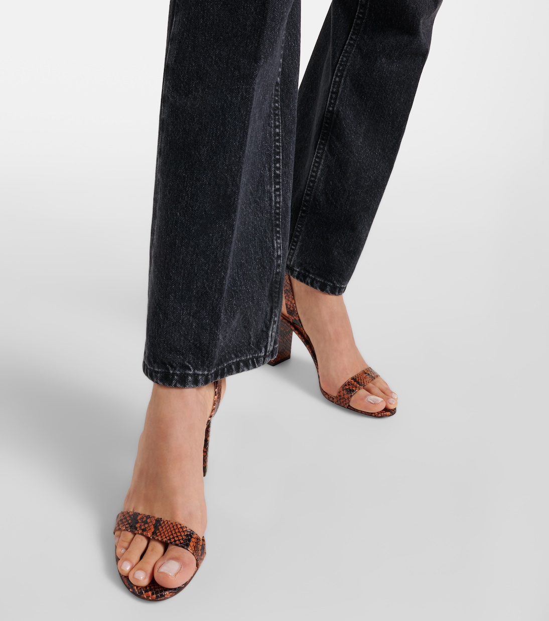 Sandalias 85 de piel grabada | Aquazzura
