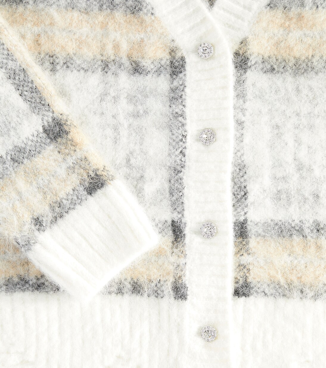 Cardigan à carreaux | Monnalisa