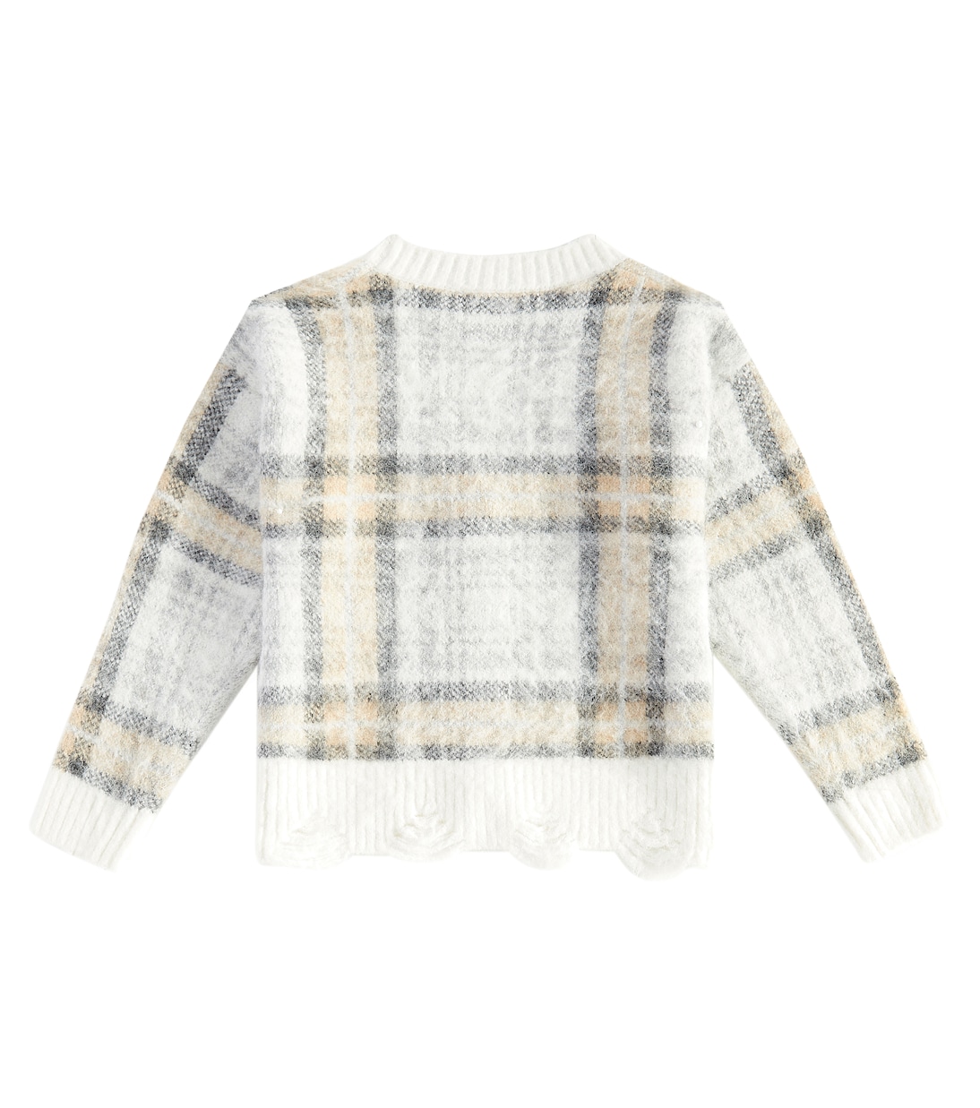 Cardigan à carreaux | Monnalisa