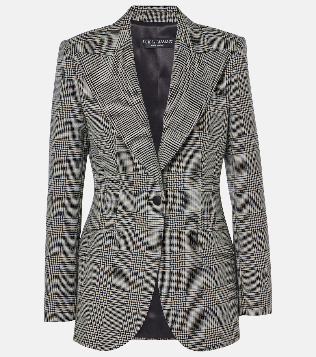 Prince of Wales check virgin wool blazer | Dolce&Gabbana
