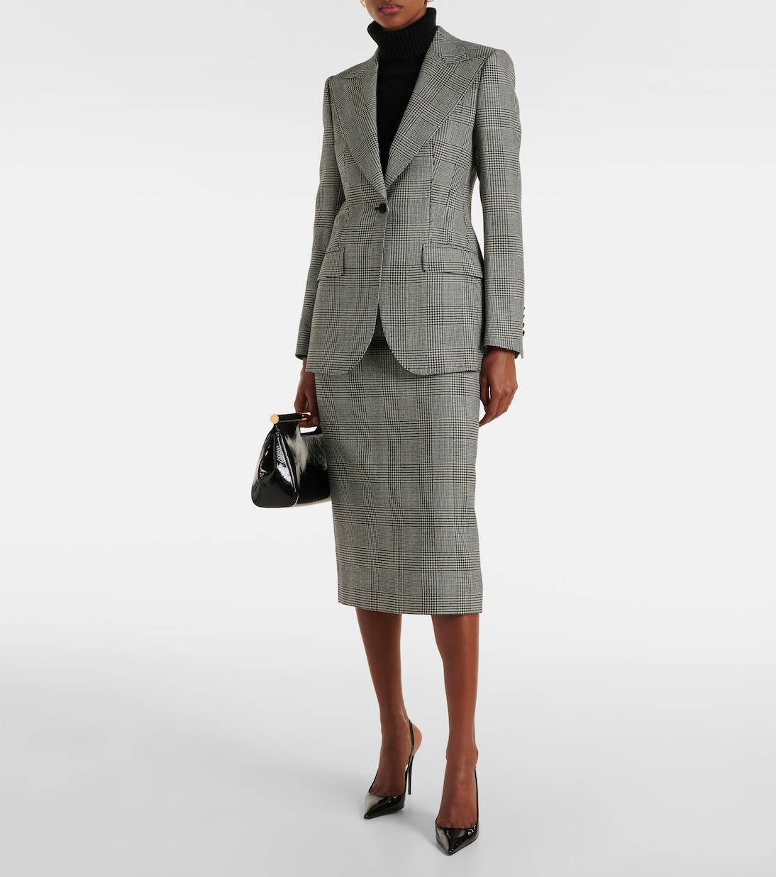 Prince of Wales check virgin wool blazer | Dolce&Gabbana