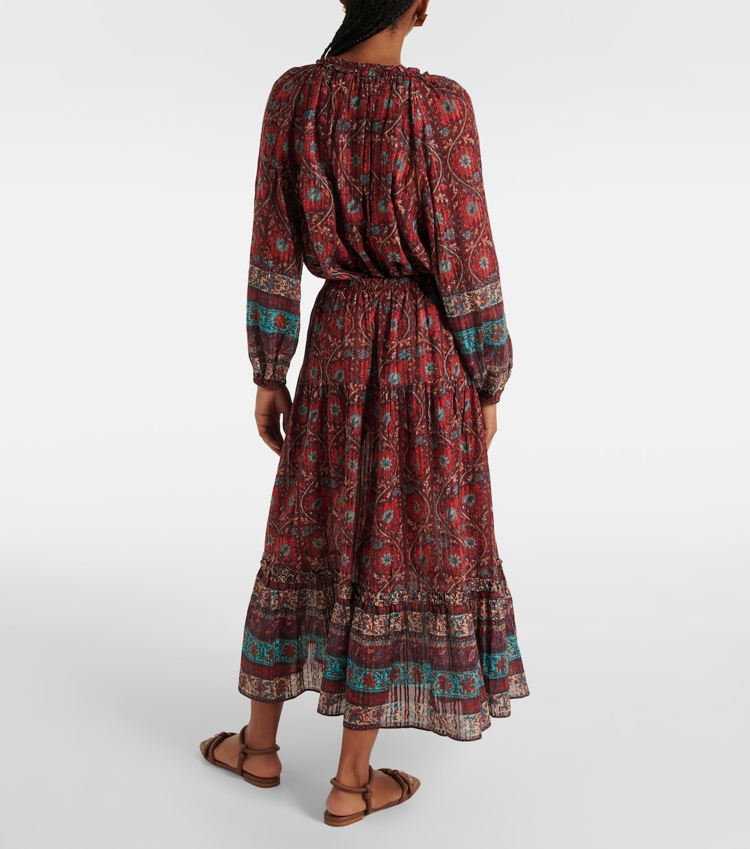 Paige printed cotton-blend midi skirt | Ulla Johnson