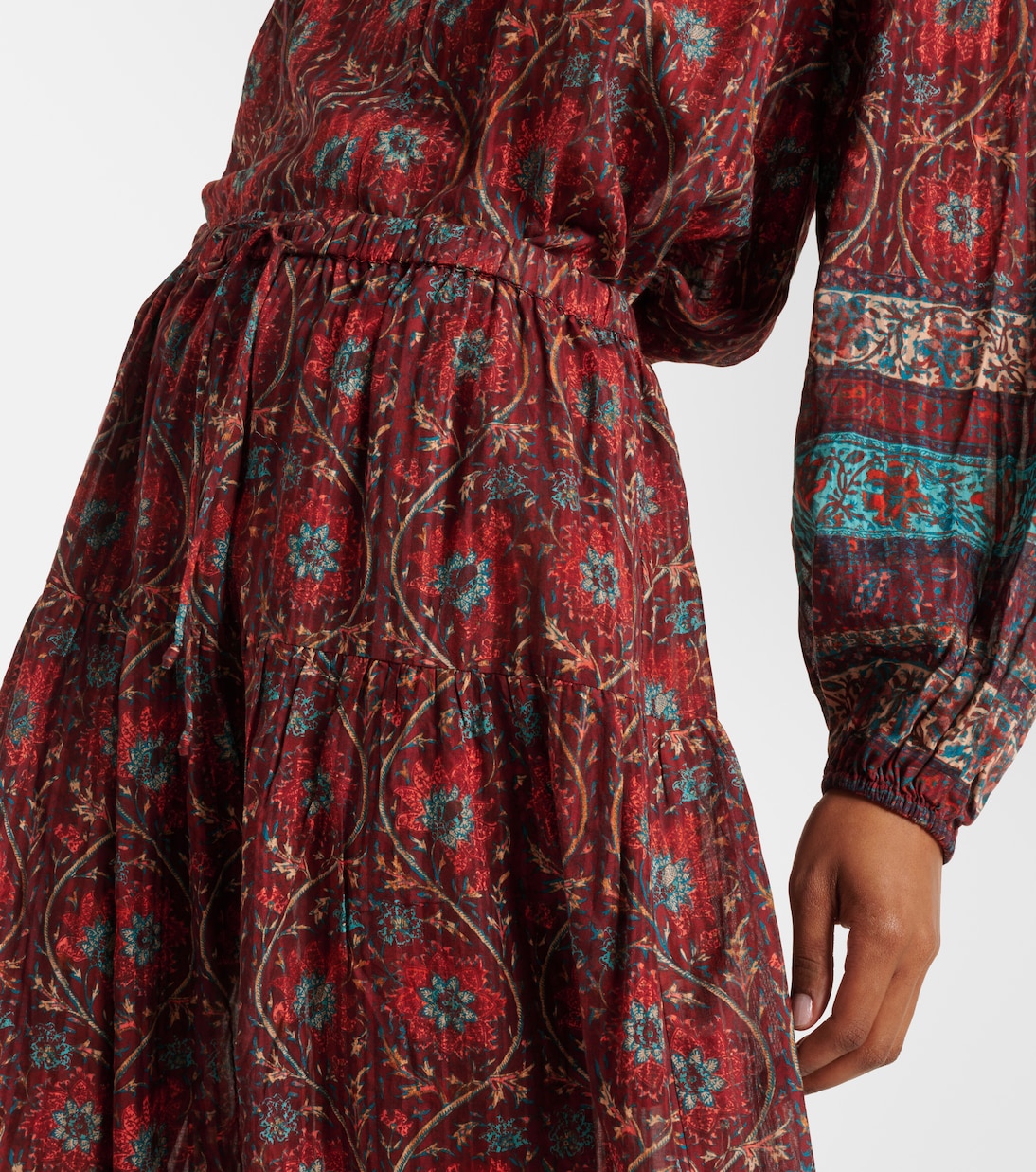 Paige printed cotton-blend midi skirt | Ulla Johnson