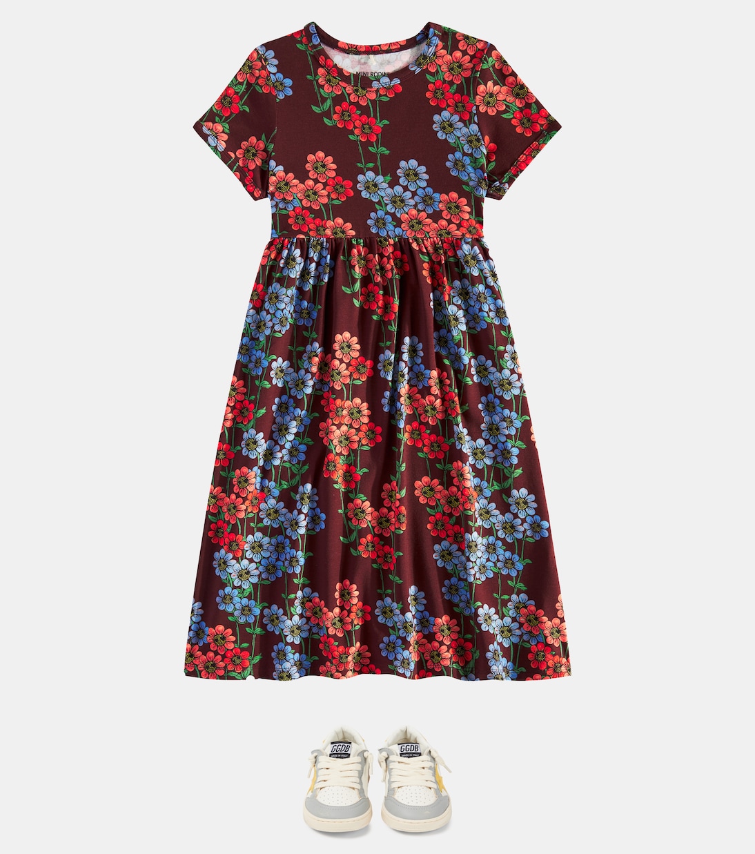 Abito Daisys in jersey con stampa | Mini Rodini
