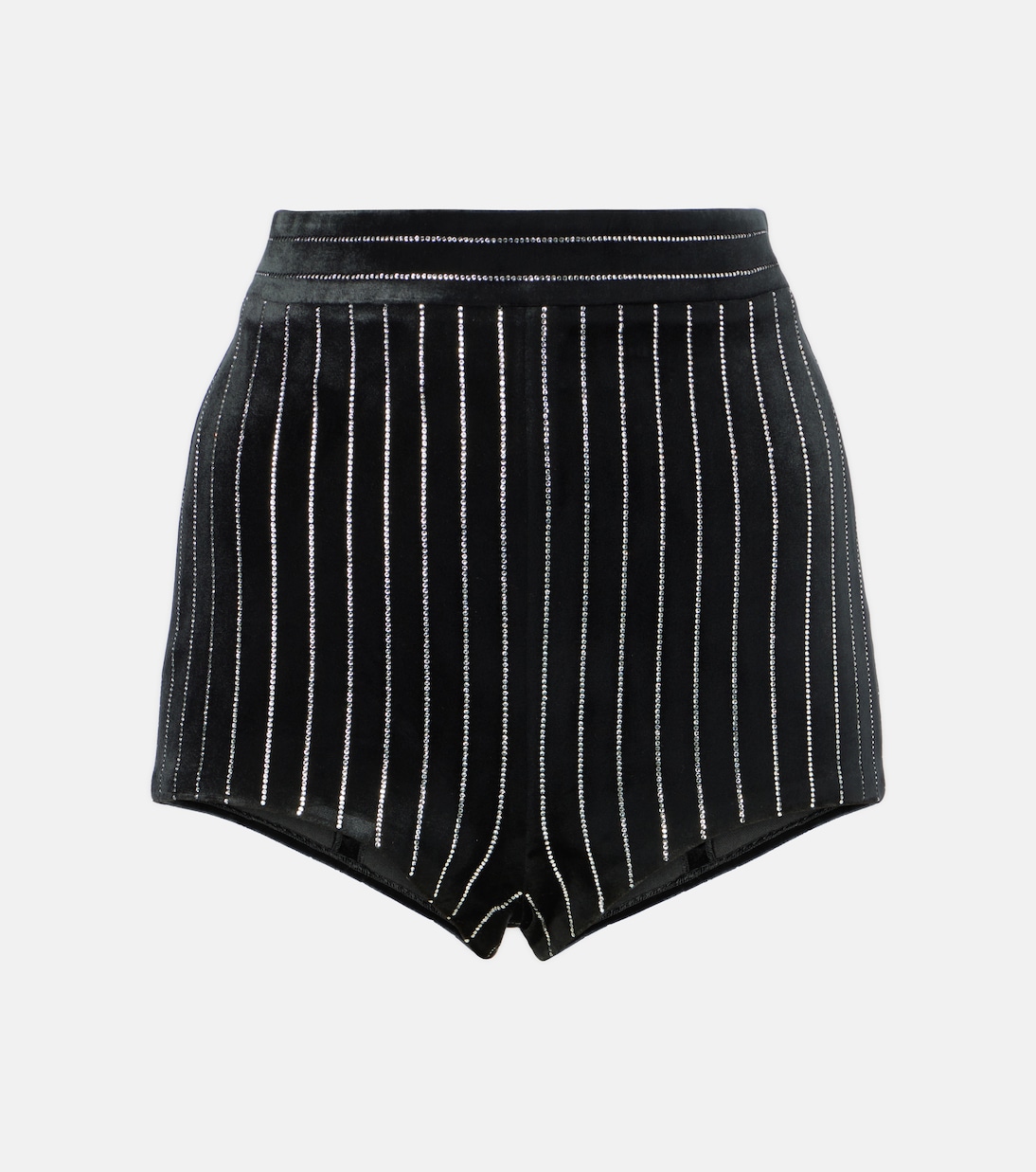Shorts in velluto con cristalli | Alex Perry
