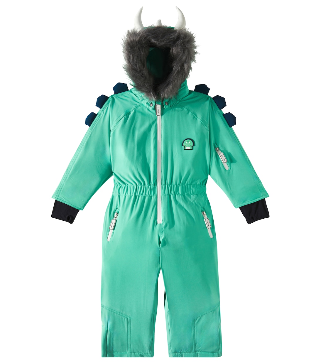 Spike The Dinosaur faux fur-trimmed snowsuit | Roarsome