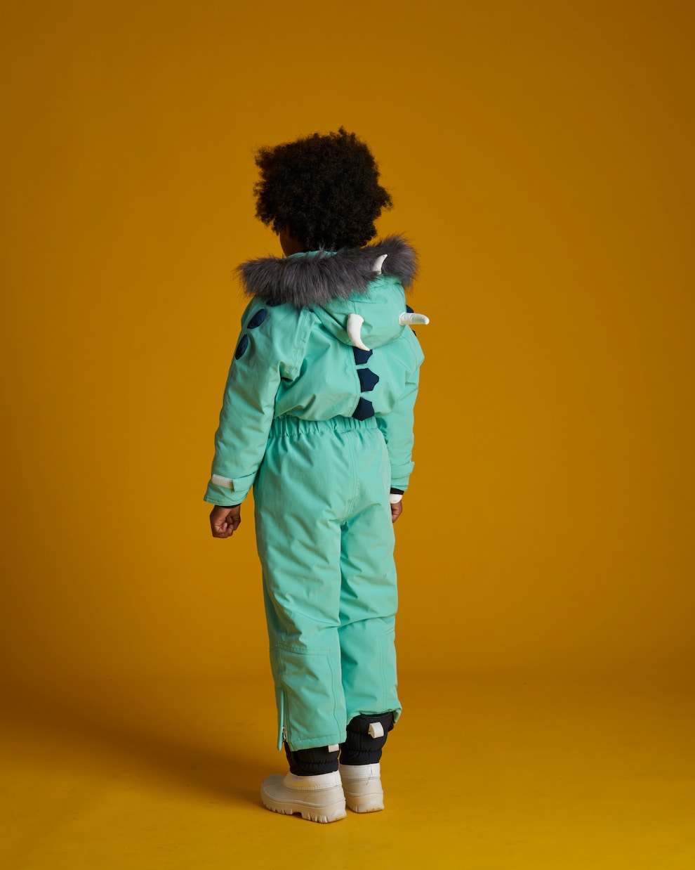 Spike The Dinosaur faux fur-trimmed snowsuit | Roarsome