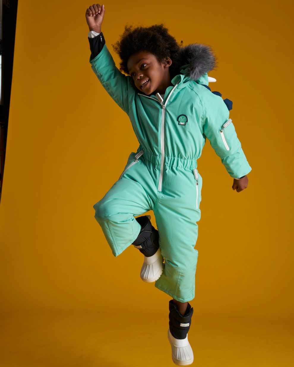 Spike The Dinosaur faux fur-trimmed snowsuit | Roarsome
