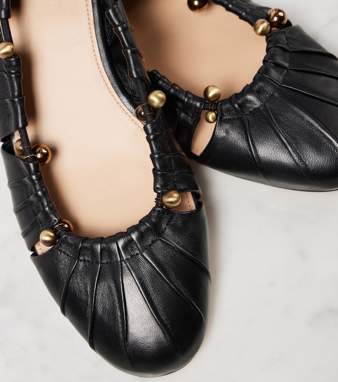 Ballerines Luna en cuir à ornements | Chloé
