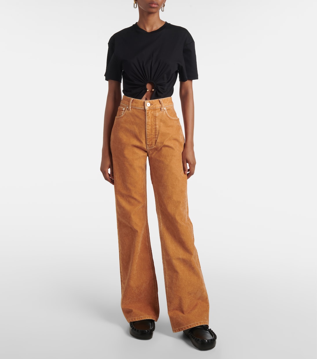 Jeans rectos de tiro alto | Rabanne