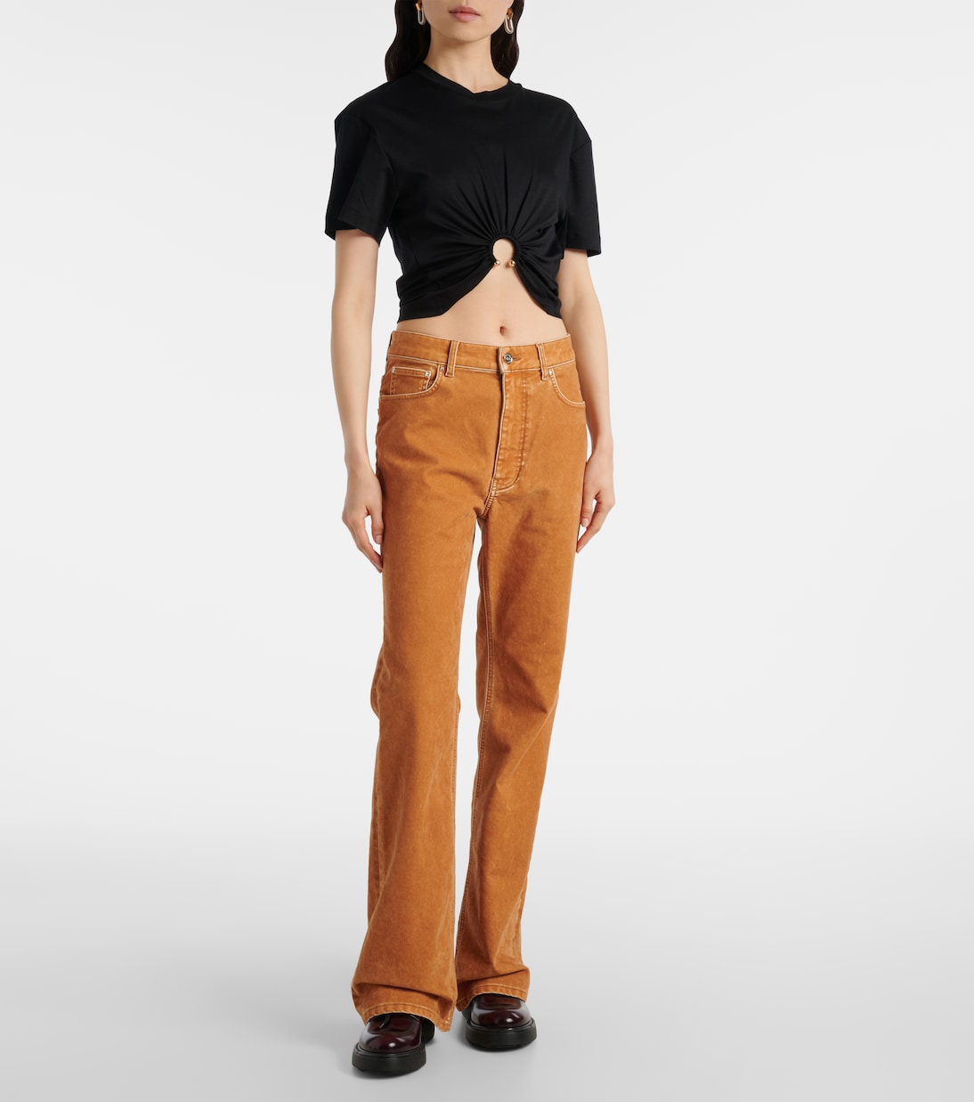 Jeans rectos de tiro alto | Rabanne