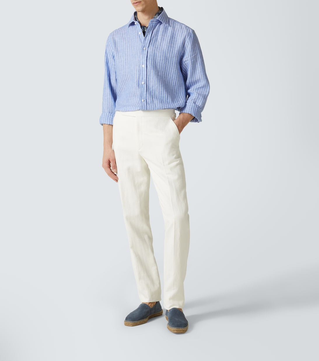 Camicia in lino a righe | Ralph Lauren Purple Label