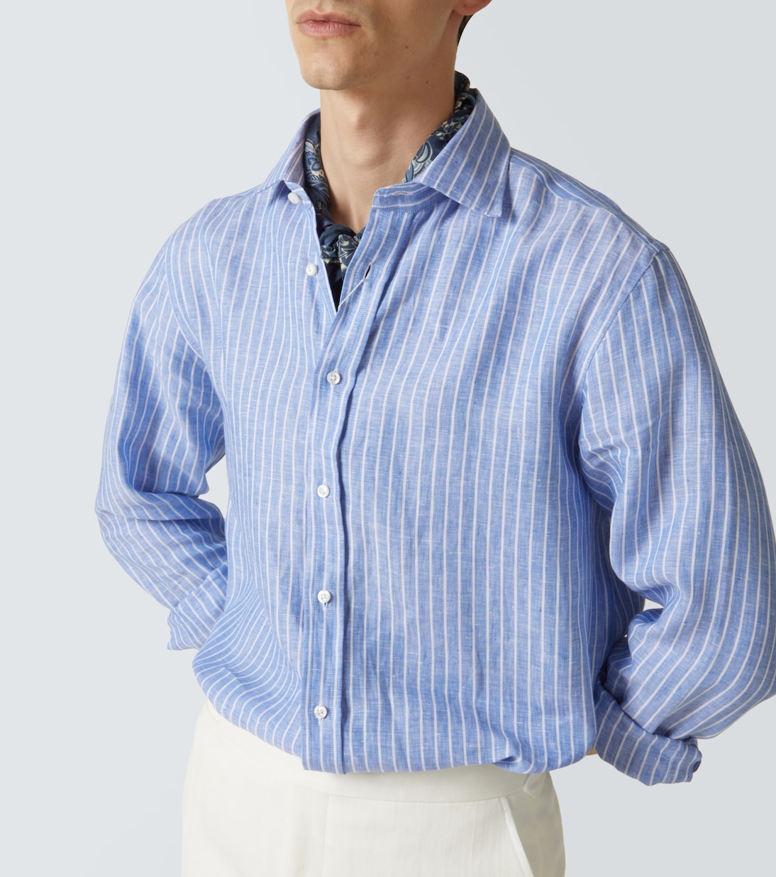 Camicia in lino a righe | Ralph Lauren Purple Label