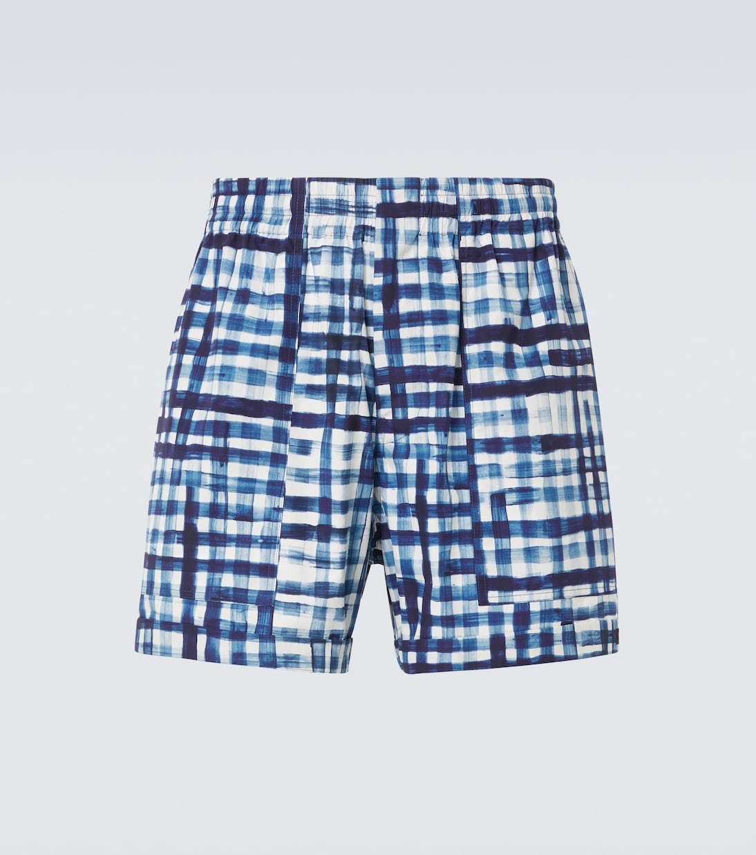 Gingham cotton Bermuda shorts | Bottega Veneta